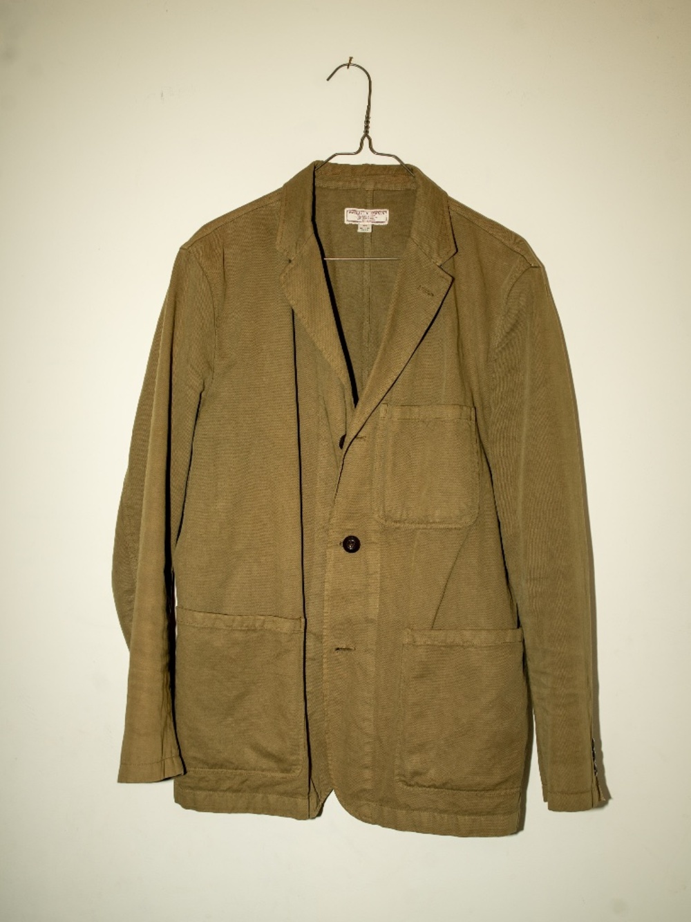 J.Crew Wallace & Barnes 3-button Unstructured Cotton-Linen Workwear Jacket 40 S